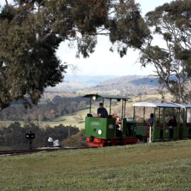 A photo of the Ruston Locomotive view a view toward Strath Creek South of 'Summit Station'